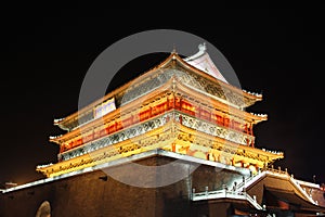Xian Drum Tower night