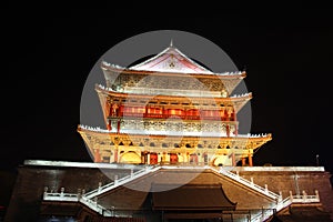 Xian Drum Tower night