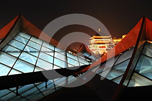 Xian(Xi'an) night scenes photo