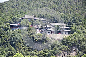 Xiangshan Temple at  Longmen Grottoes Luoyang China