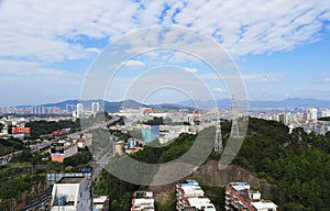 Xianyueshan hill and haicang bridge, amoy city, china