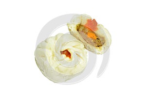Xiao Long Bao. Chinese style. Manti dumpling isolated with clipping path.