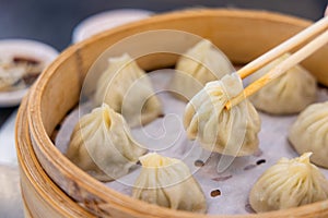 xiao long bao steamed soup dumpling bun