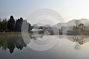 Xidi, a small ancient village in Anhui province in China near the Yellow Mountains.