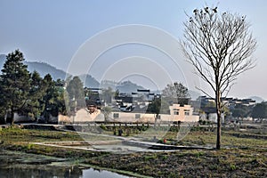 Xidi, a small ancient village in Anhui province in China near the Yellow Mountains.