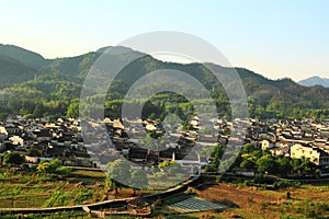 Xidi village panorama