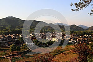 Xidi village panorama