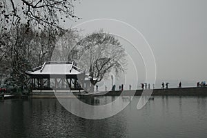 Xihu Lake after snow