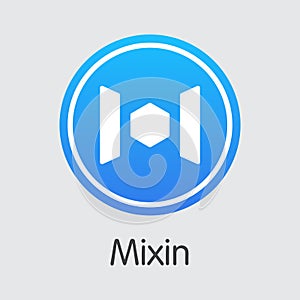 XIN - Mixin. The Icon of Crypto Coins or Market Emblem.