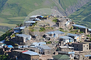 Xinaliq, Azerbaijan, a remote mountain village in the Greater Caucasus range