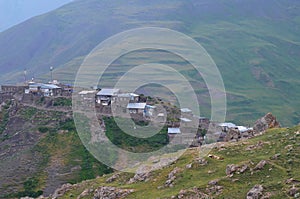 Xinaliq, Azerbaijan, a remote mountain village in the Greater Caucasus range