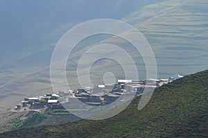 Xinaliq, Azerbaijan, a remote mountain village in the Greater Caucasus range