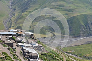 Xinaliq, Azerbaijan, a remote mountain village in the Greater Caucasus range