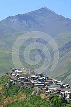 Xinaliq, Azerbaijan, a remote mountain village in the Greater Caucasus range