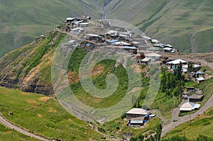 Xinaliq, Azerbaijan, a remote mountain village in the Greater Caucasus range