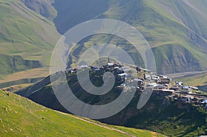 Xinaliq, Azerbaijan, a remote mountain village in the Greater Caucasus range