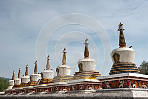 Kumbum Monastery. a famous landmark in the Ancient city of Xining, Qinghai, China.