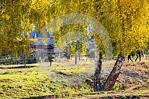 Xinjiang baihaba villages in autumn