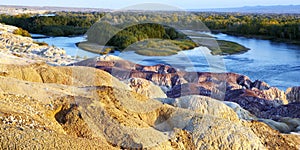 Xinjiang, china: colorful beach