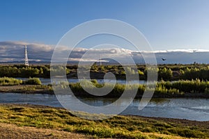 Xinjiang China`s wetland view