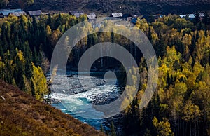 Xinjiang Hemu village scenery