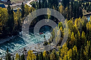 Xinjiang Hemu village scenery