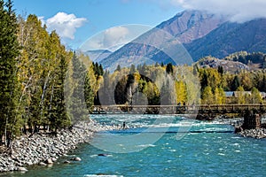 Xinjiang Hemu village scenery