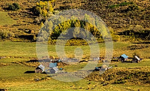 Xinjiang Hemu village scenery