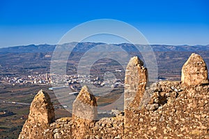 Xivert castle in Alcala de Chivert Castellon