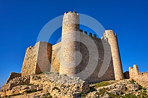 Xivert castle in Alcala de Chivert Castellon