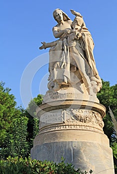 XIX Century Sculpture of Lord Byron in Athens, Greece photo