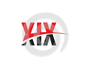 XIX Letter Initial Logo Design Vector Illustration
