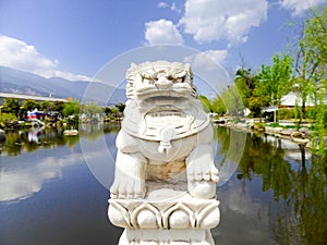 XiZhou stone lion sculpture