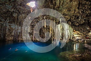 Xkeken cenote near Valladolid, Yucatan, Mexico