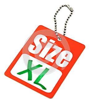 XL Size Tag