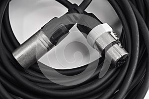 XLR audio connector and cable