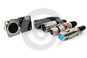 XLR connector.