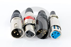 XLR connector.