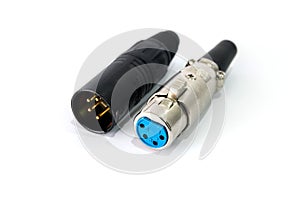 XLR connector.