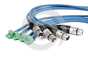 Xlr and euro plug cables