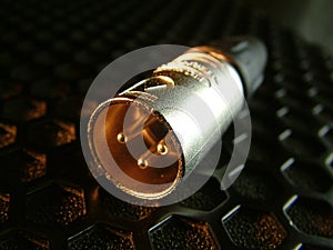 XLR Plug on Speaker Grill 2