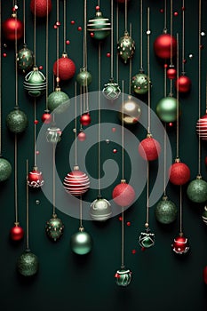 xmas backgrounding of beautiful christmas balls