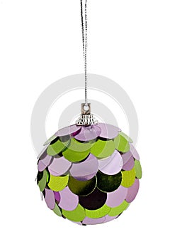 Xmas ball on a white background