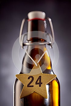 24 xmas beer on star around bottle