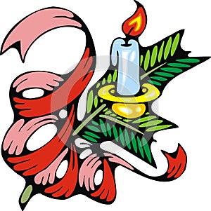 Xmas candle