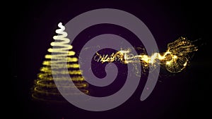 Xmas, christmas, 2020, happy new year, holiday, christmas card, tree, animation, green