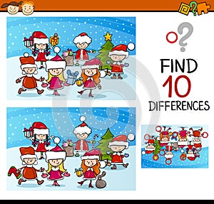 Xmas differences task for kids