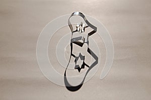 Xmas dought form on white background