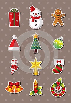 Xmas element stickers