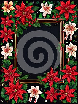 xmas frame illustration